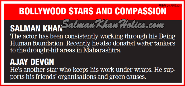 ★ Bollywood stars and compassion!